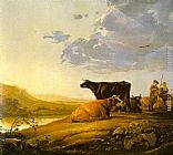 Aelbert Cuyp Young Herdsman with Cows painting
